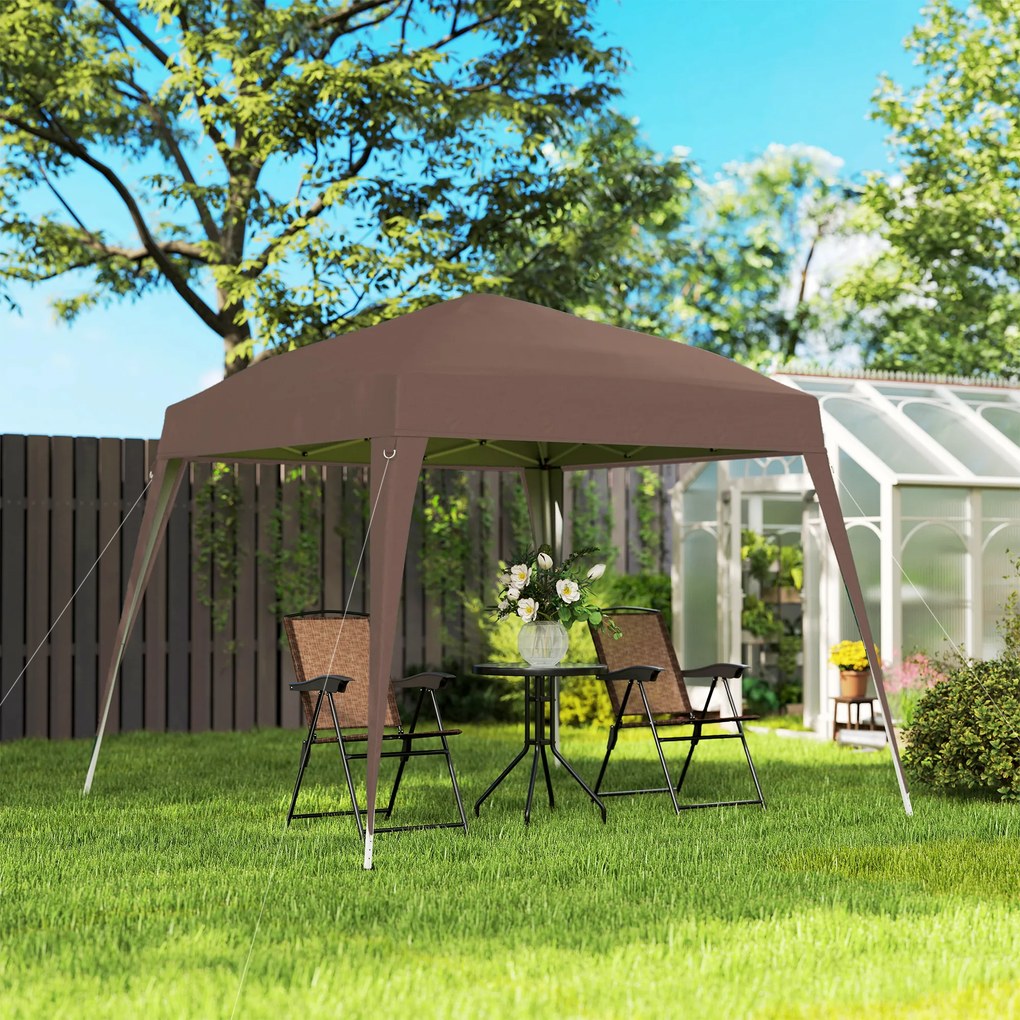 Outsunny Foisor Pliabil 2.4x2.4m, Foisor de Gradina Structura | Aosom Romania