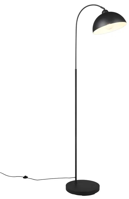 Lampadar negru cu abajur din metal (înălțime 170 cm) Sierra – Reality