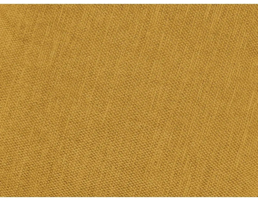 Colțar galben muștar extensibil/cu spațiu de depozitare (cu colț pe partea stângă/în formă de ”L”) Fuji – Bobochic Paris