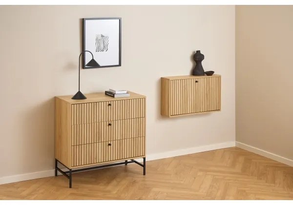 Comodă cu sertare OLIVIA, stejar