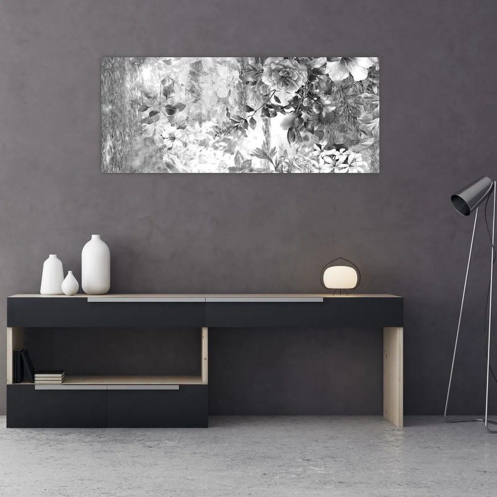 Tablou - Grădină romantică (120x50 cm)