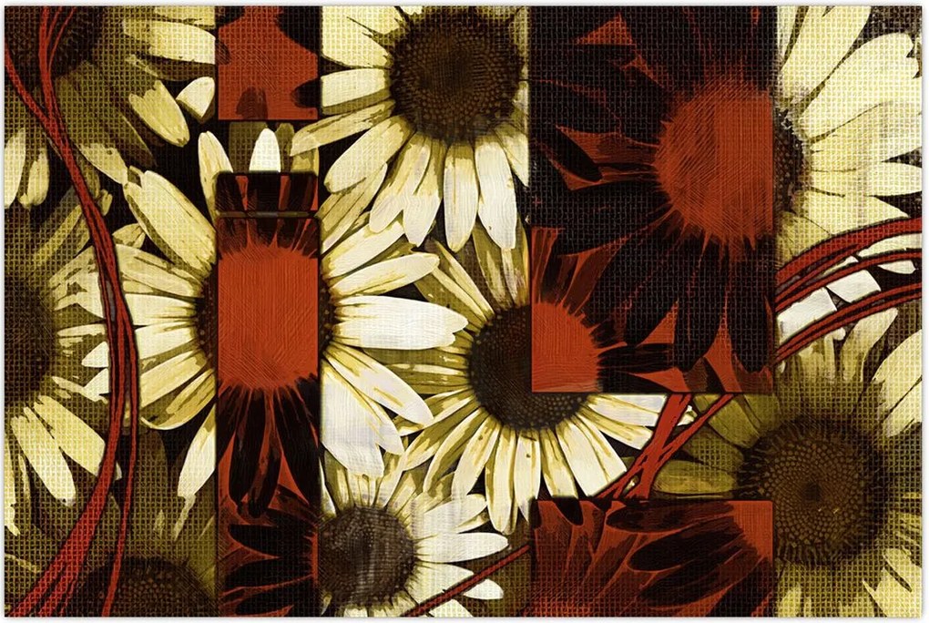 Tablou cu flori (90x60 cm)