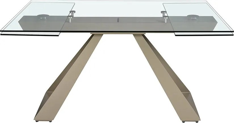 Masa extensibila deosebita design LUX Glass 160-240x100cm