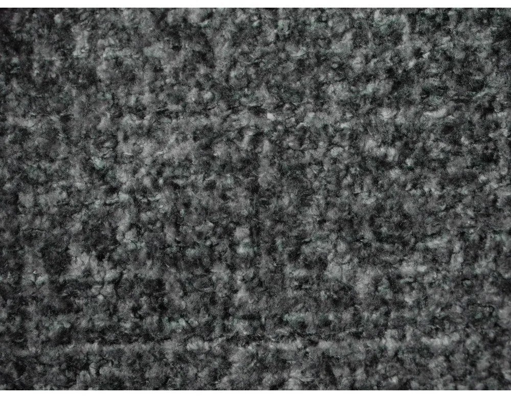 Pat matrimonial gri închis tapițat cu somieră 180x200 cm Makana – Makamii