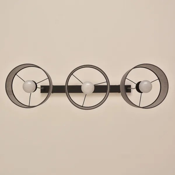 Lustru pe cablu ALBA 3xE27/15W/230V gri