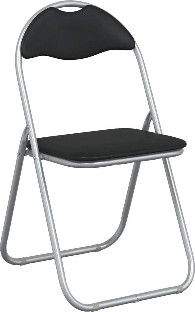vidaXL Scaun pliant 8 pcs Negru și Gri 48 x 43,5 x 81 cm