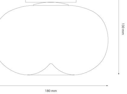 Plafonieră LED VASO LED/4W/230V d. 18 cm auriu/fumuriu