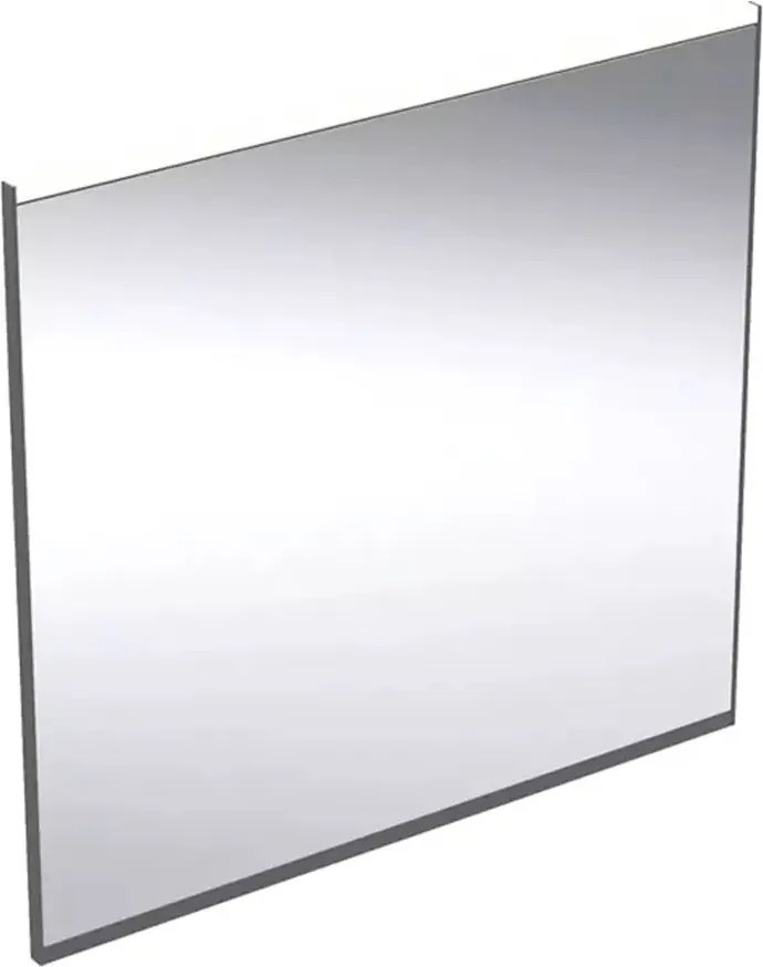 Oglinda cu iluminare si dezaburire Geberit Option Plus Square 75 cm negru - aluminiu eloxat