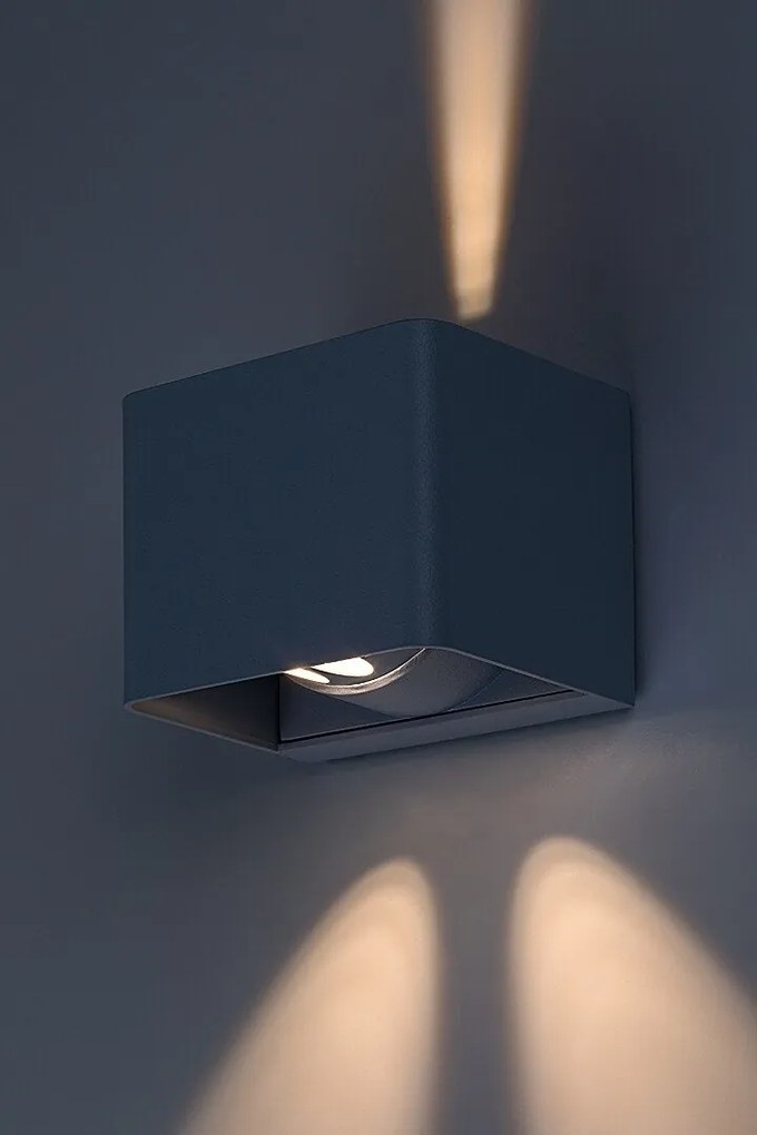 Aplica de exterior iluminat ambiental, Protectie IP54 Hallstatt gri