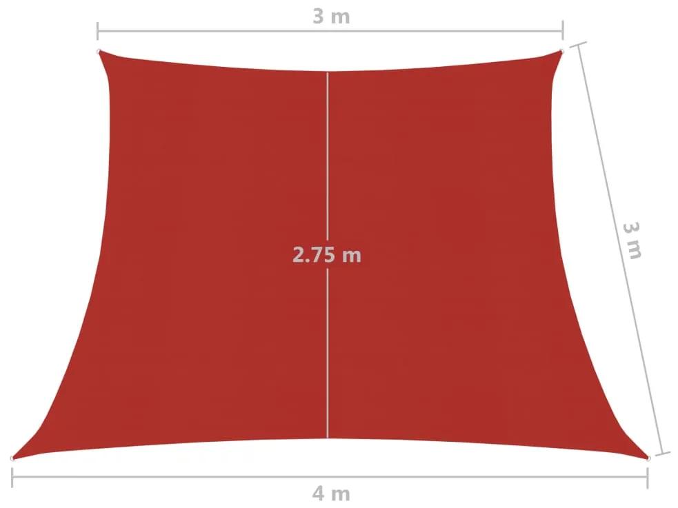 Panza parasolar, rosu, 3 4x3 m, HDPE, 160 g m   Rosu, 3 4 x 3 m