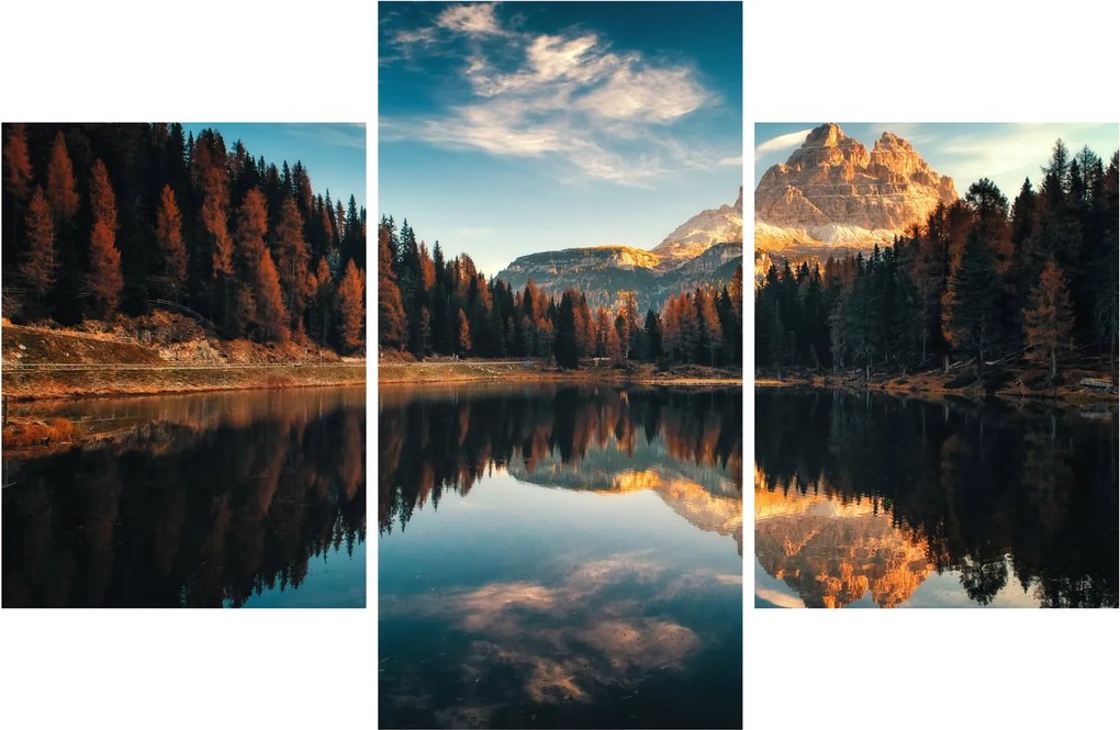 Tablou - Alpi, Italia, Dolomiți, Lago Antorno (90x60 cm)