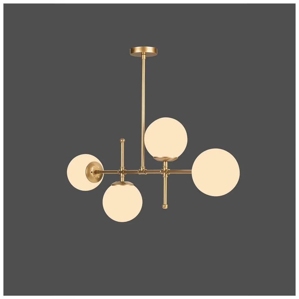 Lustră Squid Lighting Kruva, înălțime 57 cm, auriu