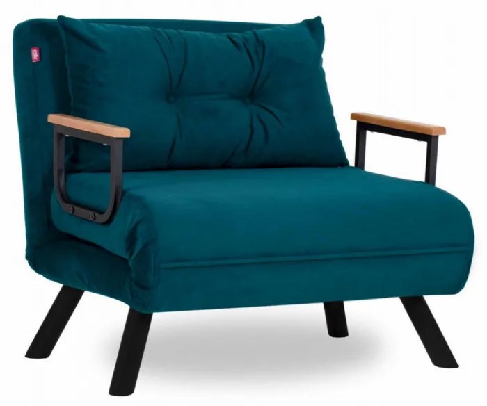 Fotoliu Extensibil Sando Single, Verde Petrol