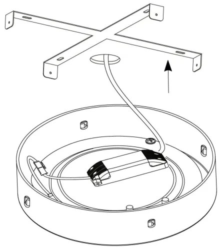 Eglo FUEVA 1 (97271) - Plafonieră LED dimabilă, 1xLED/25W/230V, 3000K