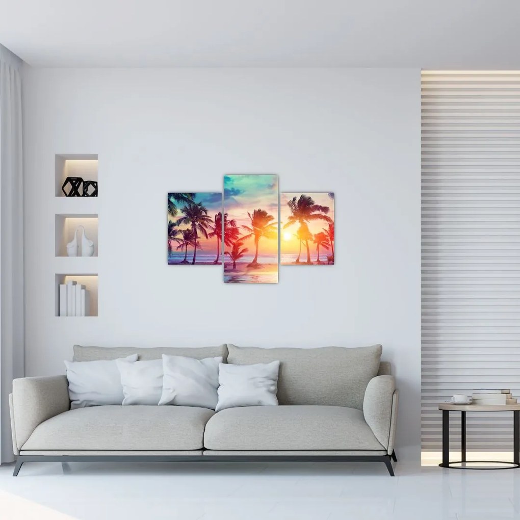 Tablou - Apus de soare tropical (90x60 cm)