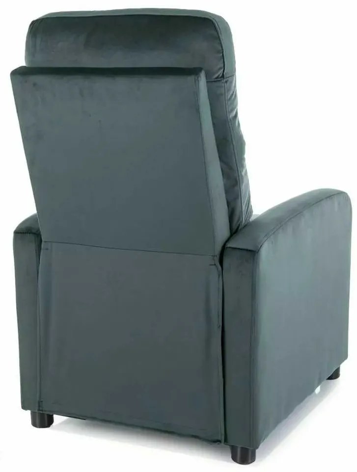 Scaun reclinabil Lennox Velvet, verde