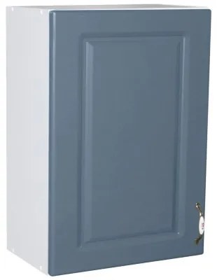 Corp superior 50 cu 1 usa Zebra MDF albastru drept