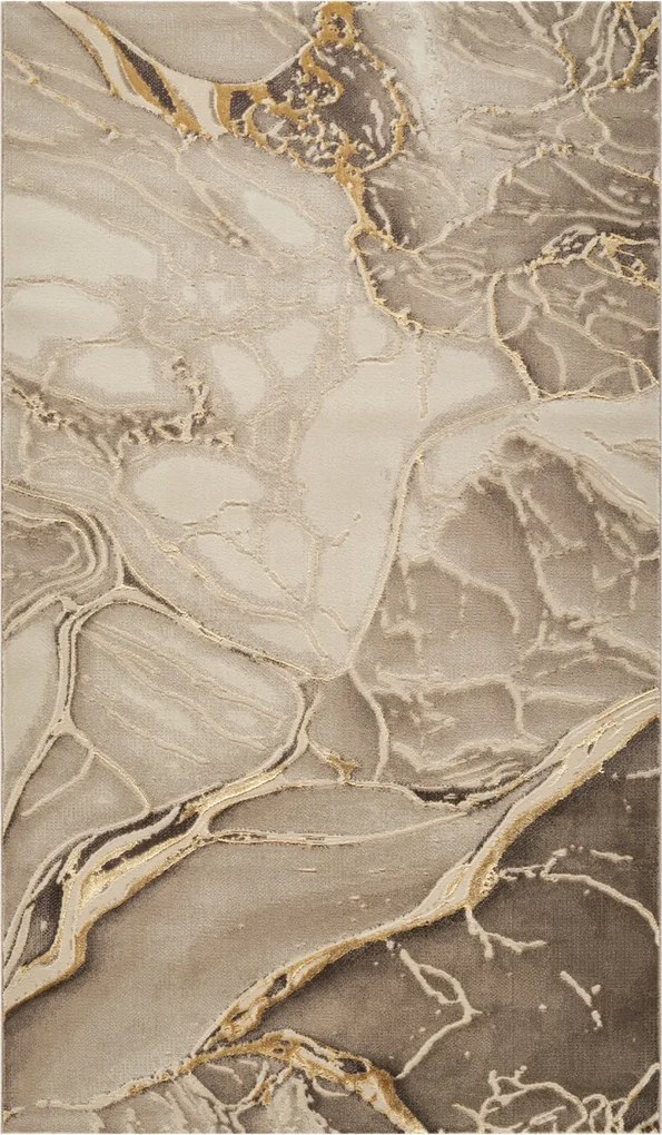 Covor Modern Living , Dormitor Dreptunghiular Marmara T156A Bej Gold (Alege dimensiunea: 150 x 230)