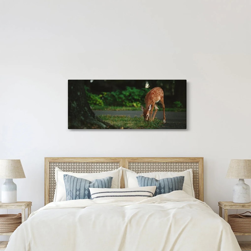 Tablou cu pui de cerb (120x50 cm)