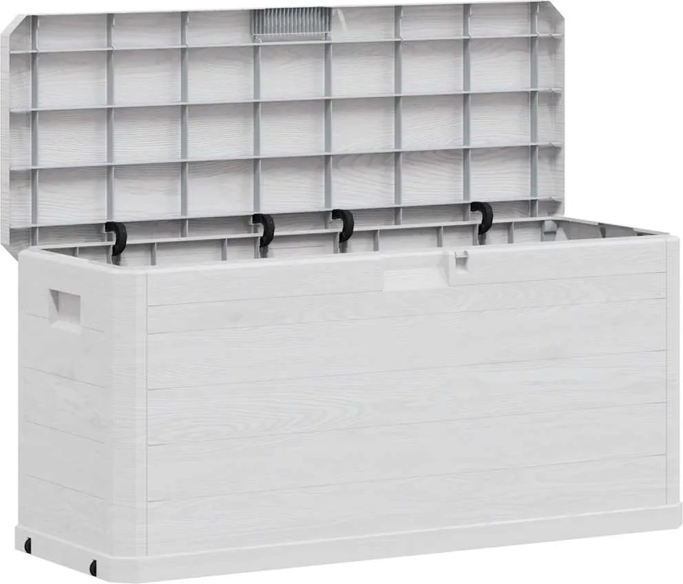 vidaXL Ladă de depozitare pentru grădină, 280 L, gri deschis