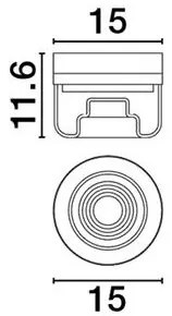 Plafoniera LED stil minimalist Doris alb