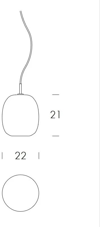 Lustra suspendata deosebita design LUX Amphora 22x21cm