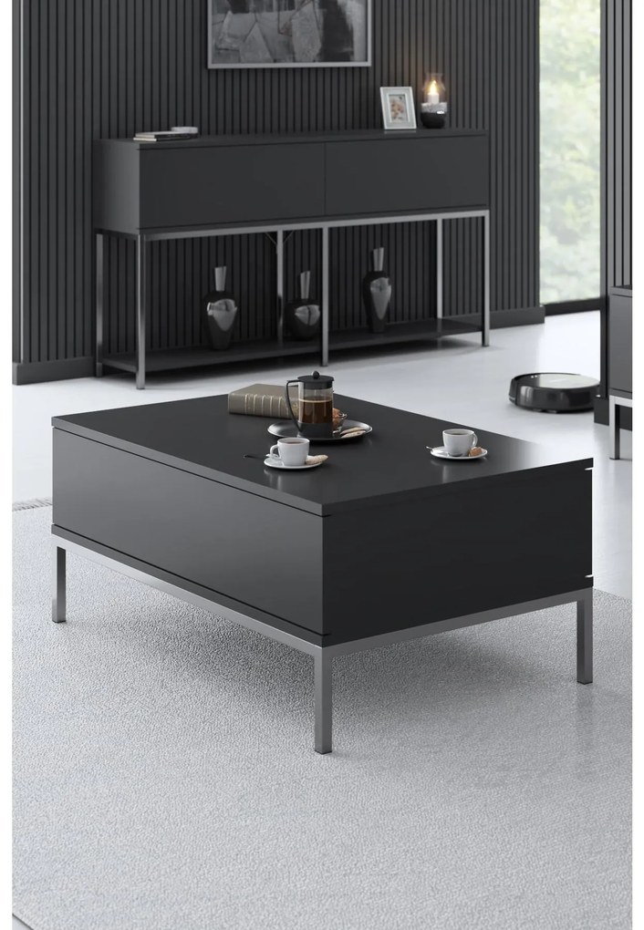 Masă de cafea Lurde (antracit + Auriu). 1089587