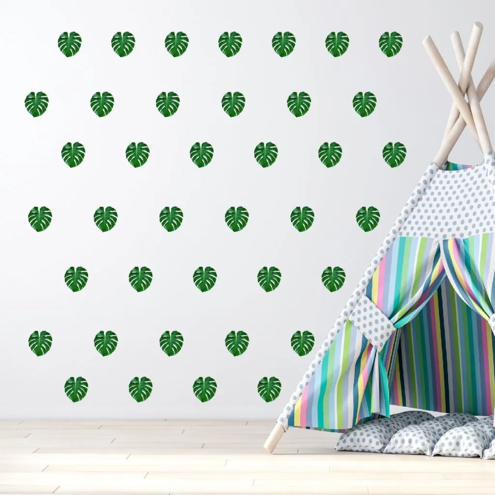PIPPER. Autocolant de perete "Frunze de Monstera 3”