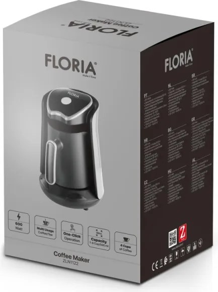 Aparat de cafea Floria ZLN1122, Capacitate 500ml, Putere 600W, Extractie prin picurare
