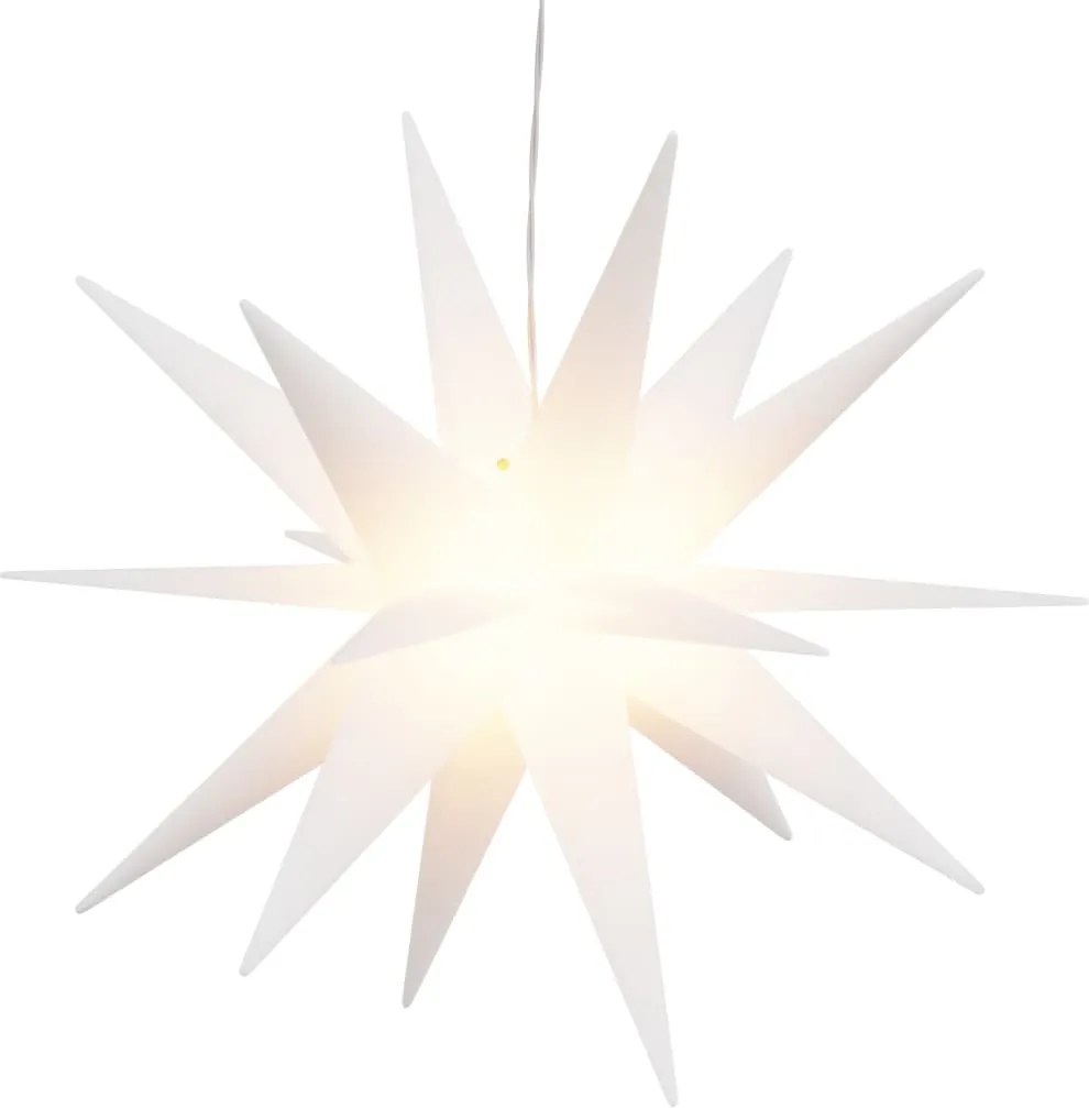 vidaXL Lumină de Crăciun cu LED, alb, 43 cm, pliabil