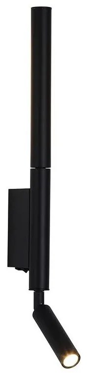 Aplica de perete cu reader LED Architect negru