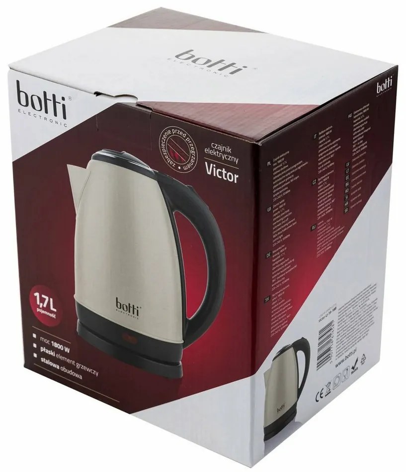 Botti Ceainic electric Victor 1,7 l, bej
