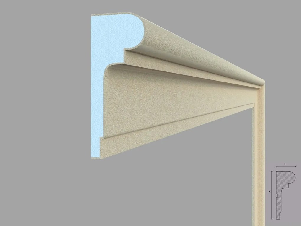 Ancadrament fereastra exterior FP107 dimensiuni 150x60x2000mm