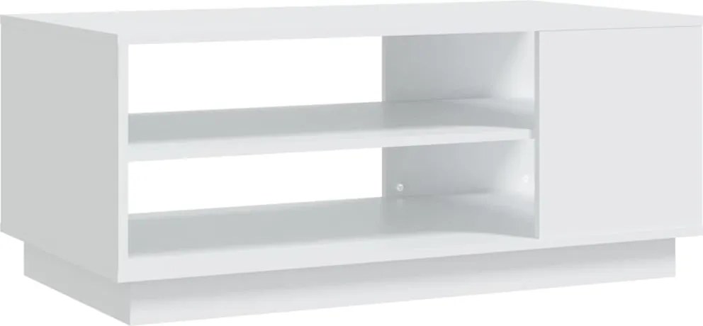 vidaXL Măsuță de cafea, alb, 102x55x43 cm, lemn prelucrat