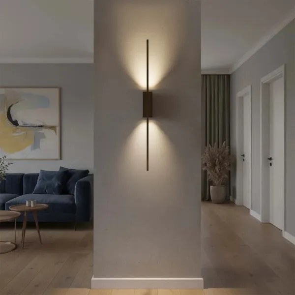 Aplica de perete LED AISHA, 12W/230V, 4000K, negru