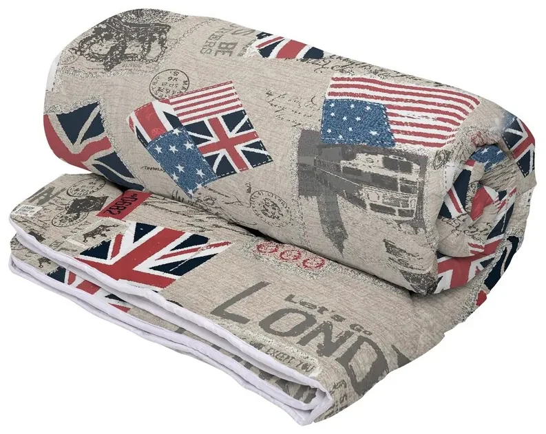 Pilota de Vara London, Microfibra Matlasata, 200x220 cm, 150g/mp