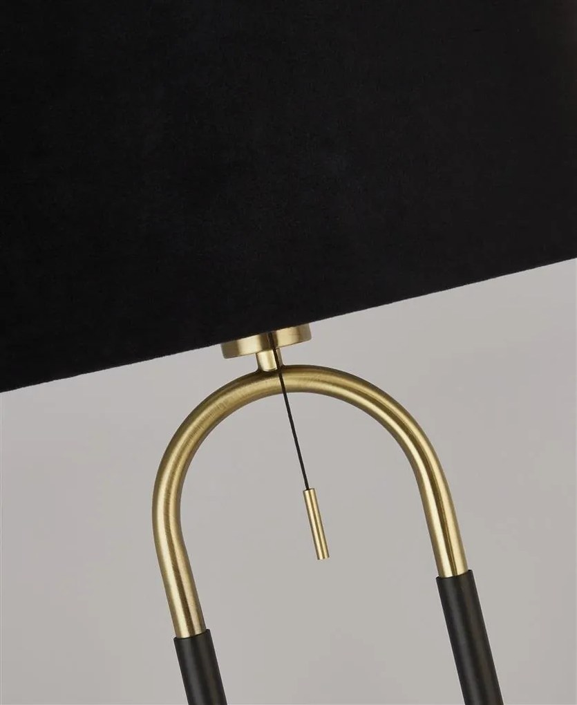 Lampadar, Lampa de podea decorativa design elegant Jazz negru