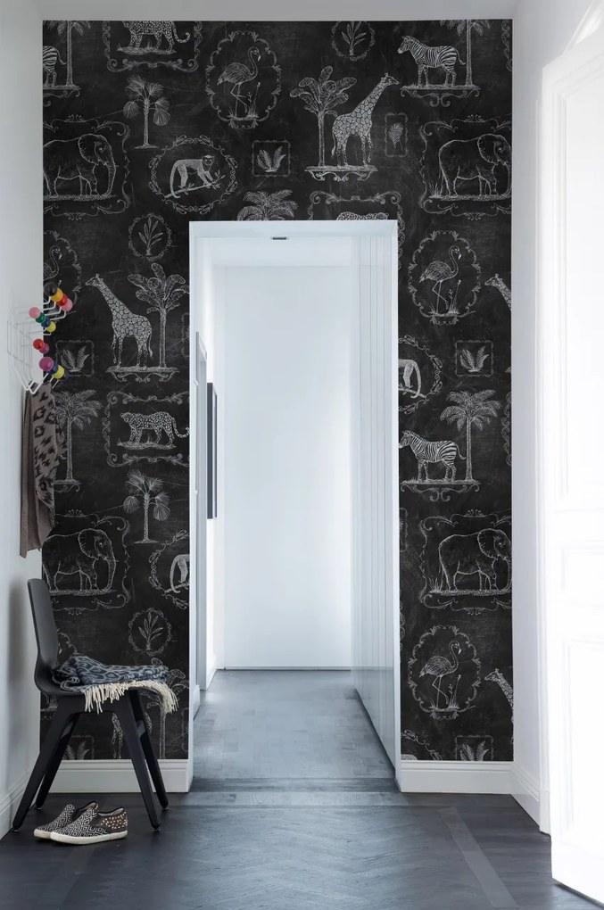 Fototapet, Animal Party, Blackboard, Rebel Walls