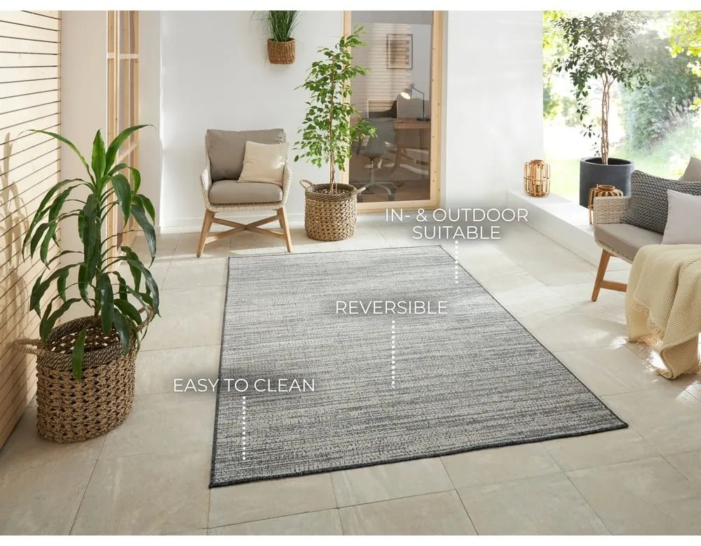 Covor de exterior gri 150x80 cm Gemini - Elle Decoration