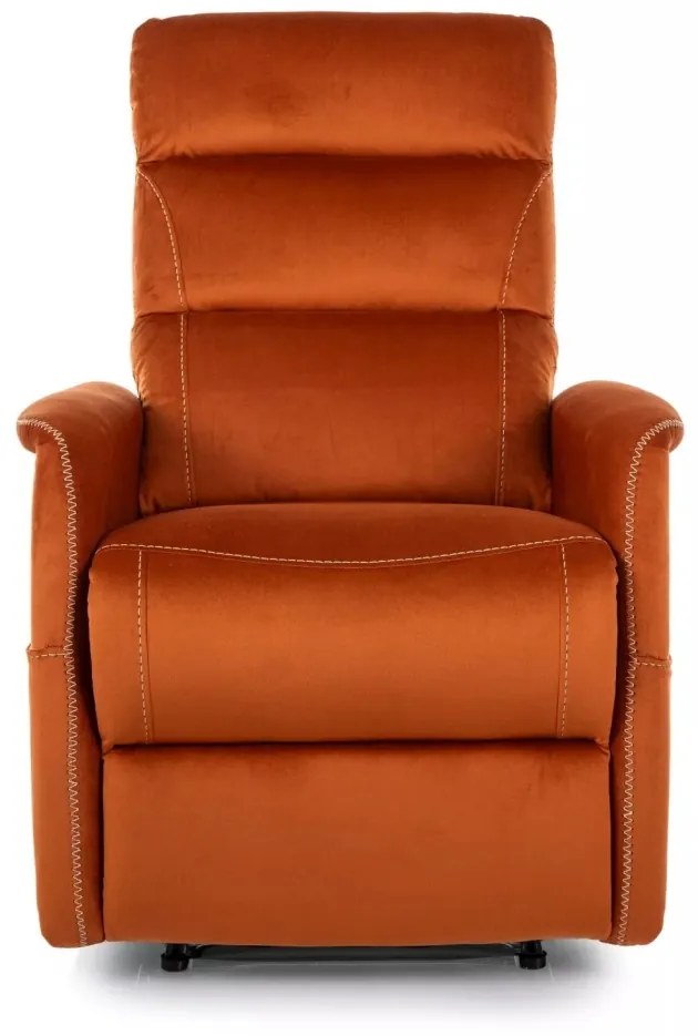 Fotoliu Solon M cu functie de masaj velvet cinnamon Blu4215