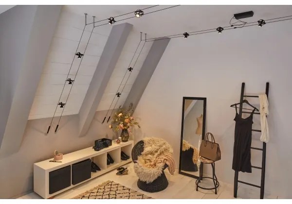 Paulmann 94494 - Set 8x GU5,3/7,5W spot CARDAN 230V negru