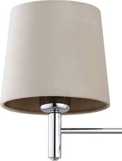 BRILAGI - Lustră cu tijă MONTE 3xE27/60W/230V bej/crom lucios