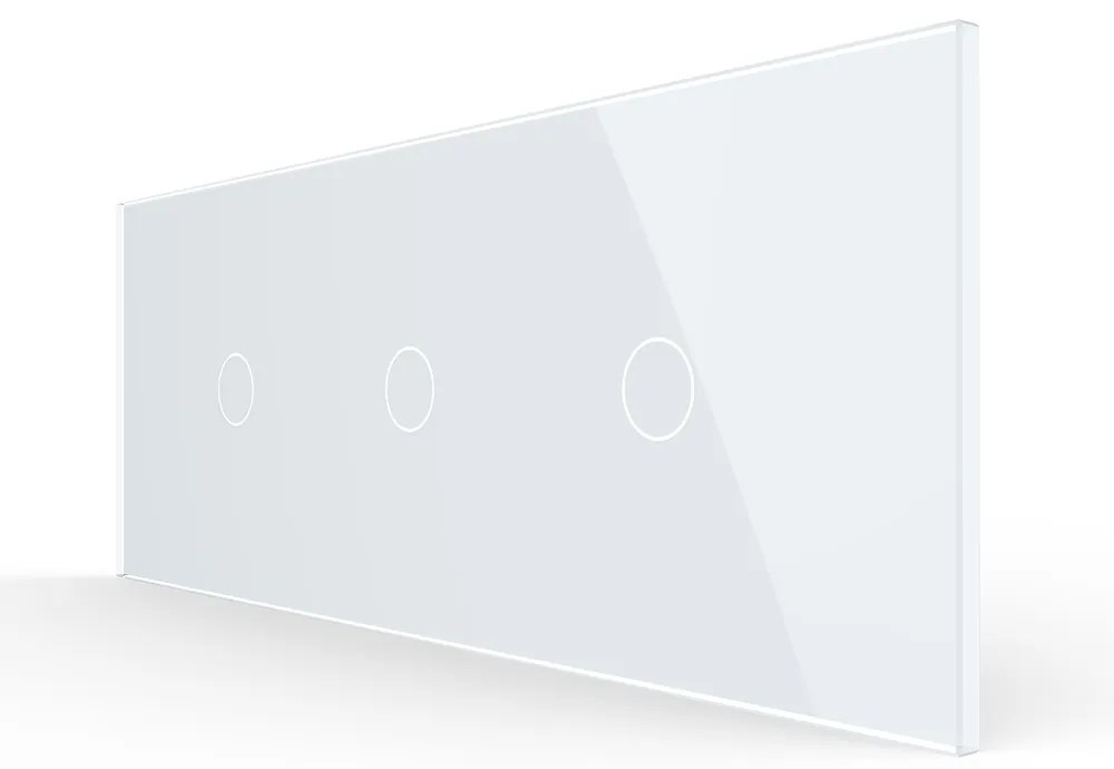 Intrerupator Simplu + Simplu + Simplu cu Touch LIVOLO cu Rama Din Sticla, Standard Italian, 6M