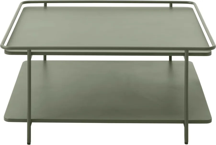 Măsuță de cafea verde din metal 75x75 cm Yuba – Unique Furniture