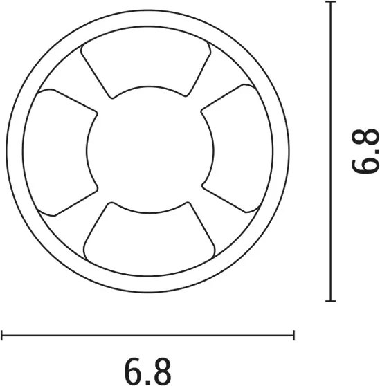 Corp de iluminat LED încastrat LED/3W/12V IP65