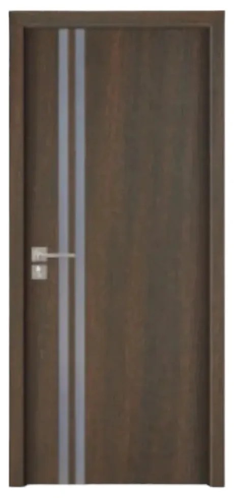 Usa Interior din MDF Novo Doors ND08 LUX PREMIUM, Cadru din Lemn Masiv, KIT COMPLET, Toc Reglabil de 10 CM INCLUS, Plinta pe Ambele Parti (Culoare: