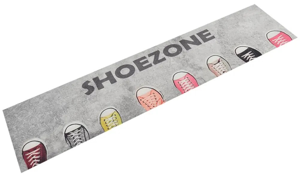 vidaXL Covor de bucătărie lavabil Shoezone, 60x300 cm, catifea