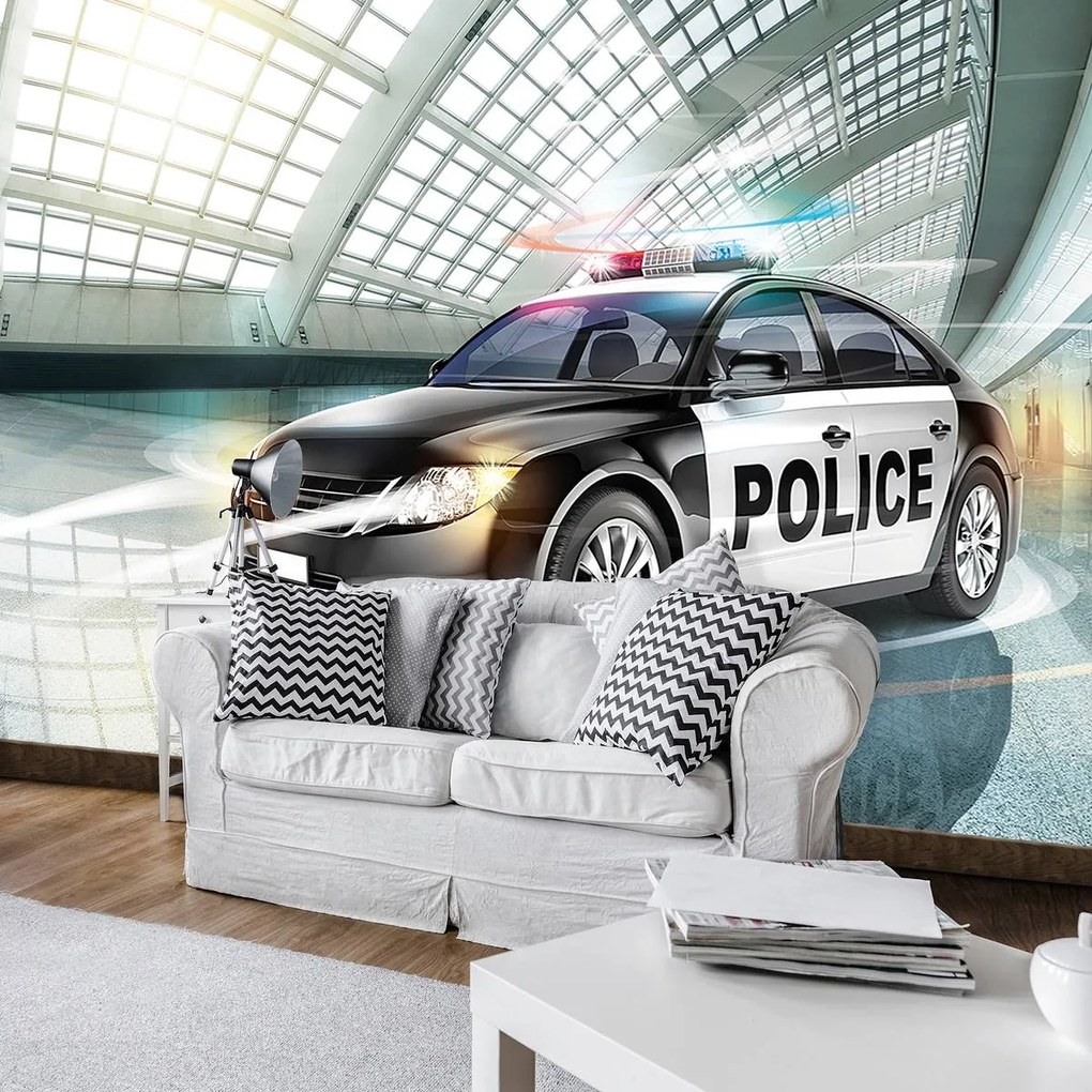 Fototapet - Mașina de poliție (152,5x104 cm)