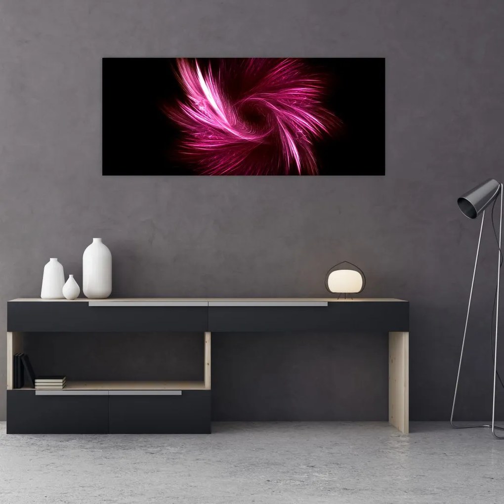 Tablou - abstracția în roz (120x50 cm)