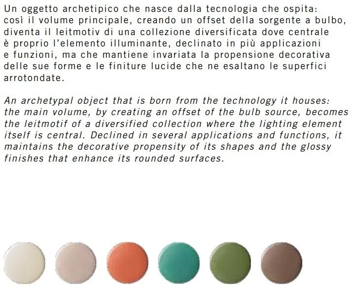 Pendul ceramic design italian realizat manual BERIMBAU Small